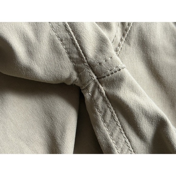Prana Halle II Pants Mid Rise Hem Roll Up UPF 50+ Outdoor Hiking Beige Size 16 - Picture 5 of 7